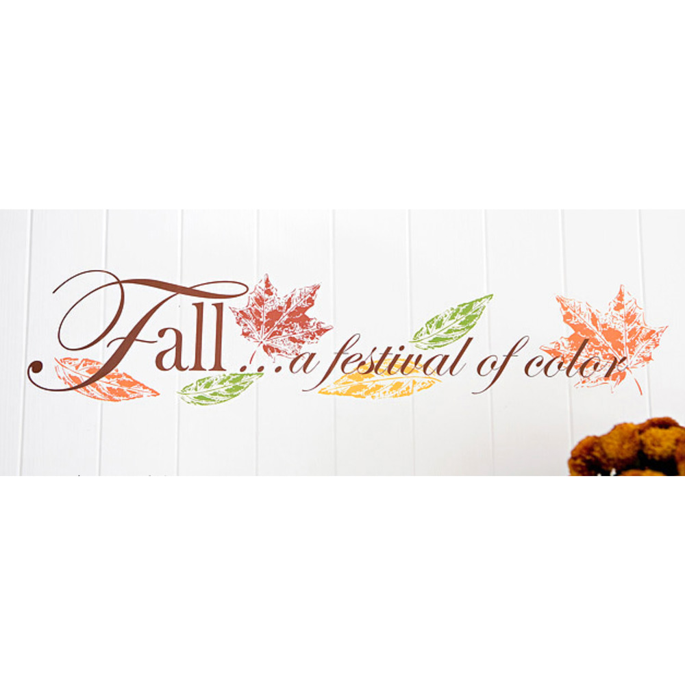 Vintage Thanksgiving Fall Wall Window Art Removable Reusable Festival‎ of Colors